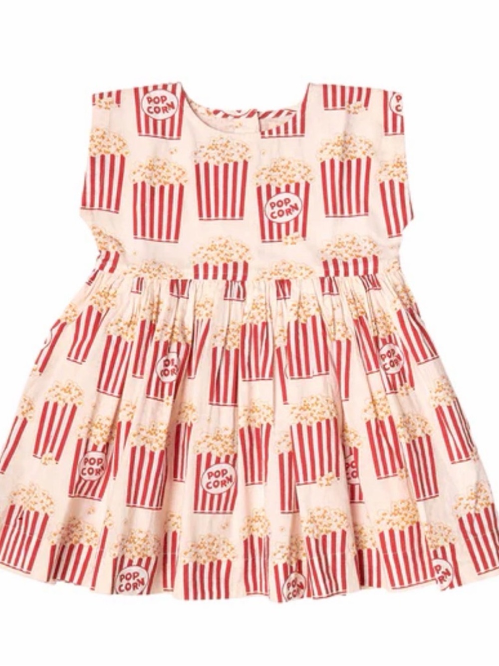 Pink Chicken Adaline Cap Sleeve Dress, Popcorn - Size 2T
